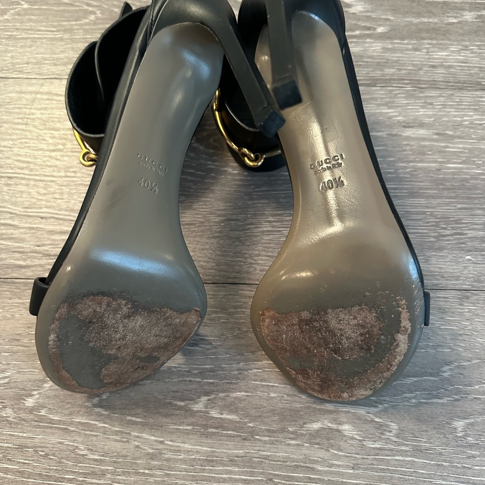 Gucci Black Ankle Strap Heels - Picture 3 of 6